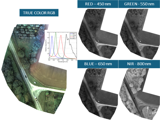Example - Orthomosaic mapping with RGB-NIR camera